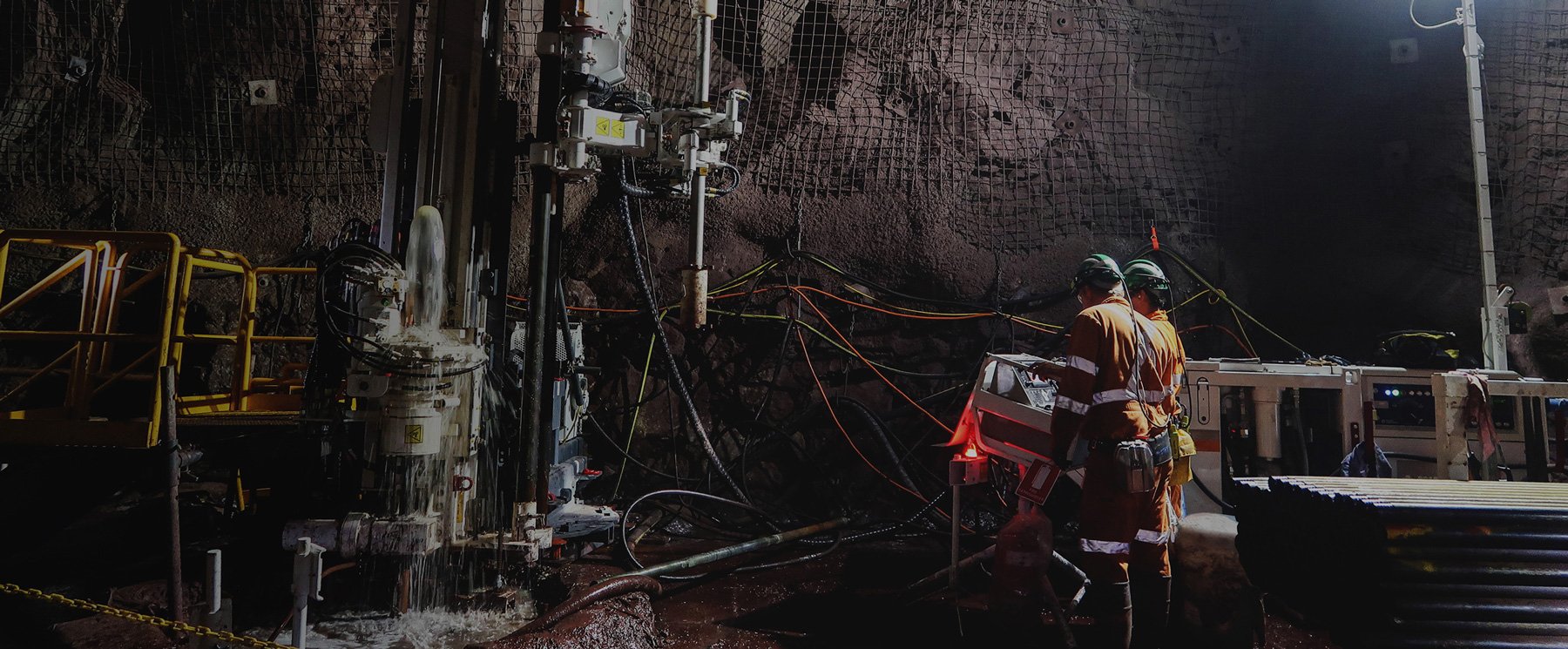 workers in drilling site